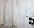 Cherokee   1362 Lab Coat White Pockets Long Sleeve W stretch Cuff Size L