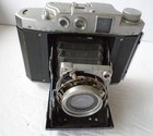 Vintage Mamiya Six Folding Camera W  Leather Case Japanese  Writing On Case
