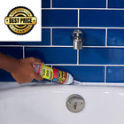 Flex Shot Rubber Adhesive Sealant Caulk  8-oz  White 1 Pack  