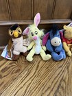 Disney Store Mini Bean Bag Plush Winnie The Pooh Characters Lot Of 7 With Tags