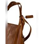 J  Jill Leather 2- Way Convertible Bucket Bag Brown 90s