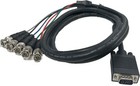 Premium 15-pin Vga To 5 Bnc Rgbhv Video Cable 6ft