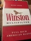 Vintage Pack Of    winston Cigarettes    Metal Sign For Wall