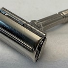 Vintage 1966 Gillette Slim Toggle To Open Adjustable Safety Razor   Blades