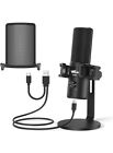Usb Condenser Microphone  Vegue Studio Computer Pc Mic All Metal