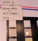 1 Pc  Pepper White  Glossy Ceramic Tile  By Daltile 4-1 4  Salt   Pepper   New
