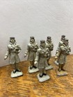 6 Vintage Antique Toy Lead Metal Lady  Figures 1 5      Little Christmas Shoppers