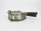 Antique Wagner Ware Toy Or Salesman Sample Aluminum Waffle Iron 3  Waffle Diam