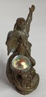 Vintage 1991 Pewter Enchanted Sorceress Witch W Dragon Whelp   Aurora Borealis