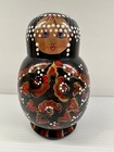 Vtg Set Of 12 Russian Matryoshka Wood Nesting Dolls -hand Painted W raised Dots