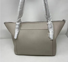 Nwt Authentic Michael Kors Mk Ciara Large Top Zip Tote Cement Leather