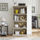 4-tier Glass Display Cabinet With Flip-up Doors For Toys   Collectibles  White