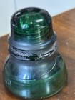 Vtg  Brookfield Green Glass Insulator