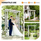 Garden Arch Trellis Pergola Arbor Patio 85 Inch Black Or White Outdoor Wedding
