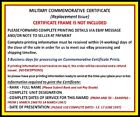 9th Infantry Division  vietnam  Certificate Of Combat Service   Commemorative