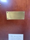 The Bombay Company Wooden Memory Box Vintage 1991 Polished Brass Plate Hardware