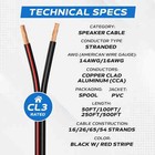 12awg Speaker Cable 250ft Cl3 In Wall 12 2 Gauge 2 Conductor Bulk Audio Wire New