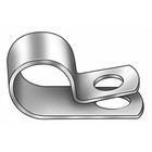 Zoro Select Co0409z1 Cable Clamp  Steel  1 4 In Bundle Dia   Natural  50 Pk
