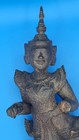 Antique Burmese Thai Carved Teakwood Dancing Deity Nat  Statue Figure - 17 