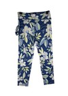 Liberty Valor Girls Floral Capri Leggings W scrunchie Navy white green Xl New