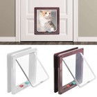 4 Way Pet Door Cat Puppy Dog Magnetic Lock Lockable Flap Door Frame Magnetic