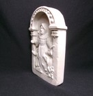 St  Francis Carruth Indoor outdoor Concrete Gardening Wall Plaque Vintage