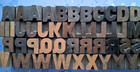 Lot 93 Vintage Letterpress A-z Wood Type 48 Pt 5 8  Letters  Punctuation lot  7