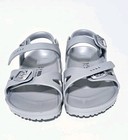 Size 33 Ladies 2 Narrow Girls Birkenstock Rio Eva Grey Buckle Water Sandals New
