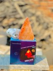 Himalayan Pink Salt Pyramid Shape Night Light Air Purifier Handmade Wall Lamp 1p