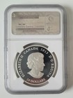 2013 Canada  20 Silver Maple Leaf Impression Red Enamel Ngc Pr69uc