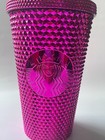 Starbucks Holiday Studded Tumbler Pink Grande With Straw