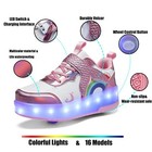 Roller Shoes Skate Shoes Led Light Up Wheel Shoes Size 12 Little Kids