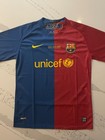 Xavi Hernandez Signed Barcelona 2009 Champions League Final Jersey Beckett Auth