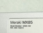 Cisco Meraki Mx85-hw Router security Appliance  unclaimed 