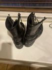 Vintage Black Leather Military Combat Boots Bates Vibram Soles Size 10 5