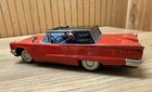 Vintage 1960 Ford Thunderbird Friction Car W  Sun Roof Bandai Japan Tin Car