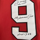 Bobby Hull Autographed Jersey Red Jsa Coa Chicago Blackhawks Hof 1983 Golden Jet