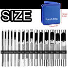 Leather Hole Punch Round Steel Hole Hollow Cutter Punch Set Tool For Belt Bag