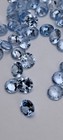 25 Pieces Light Blue Round 6mm Cz Cubic Zirconia Loose Stones