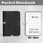 4 Pack Pocket Notebook Small Notebook  3  X 4 4  Journal Notebook Hardcover With