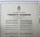 Vintage Toronto Harbour Lake Ontario Canada Nautical Chart Map - 47    X 33   