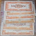 1944 Philippines 1 Peso Victory Note  Series 66  Ww2 Liberation Note  Free Ship