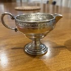 Vintage Kabco Sterling Silver Weighted Creamer   Sugar Bowl Pedestal Set