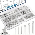 120pcs Cotter Pins 304 Stainless Steel Cotter Pins Assortment Kit Tractor Pin Us