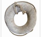 Antique Canvas Life Preserver Ring Floatation Buoy W  Original Rope 16   w