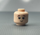 Lego Minifigure Light Flesh Child Head Reddish Brown Eyebrows Scuff Scratch Mark