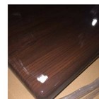 New 24 x24  Resin Restaurant Table Top In Walnut eased Edge  With Quick Ship