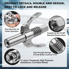 Grease Gun Coupler Double Handle High Pressure Quick Release Lock Oil Nozzles