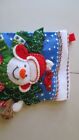 Christmas Stocking Felt Hand Stitched Bucilla Nordic Snowman Finished