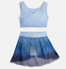 Disney Store Elsa Frozen Deluxe Girl s Swimsuit 3 Piece Set Size 5 6